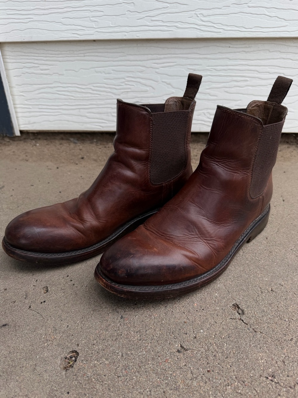 Frye Men's Brown Leather Chelsea Boots Fall Style 8.5D
